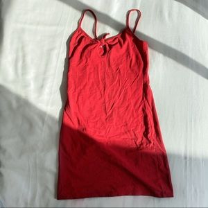 red bodycon summer dress